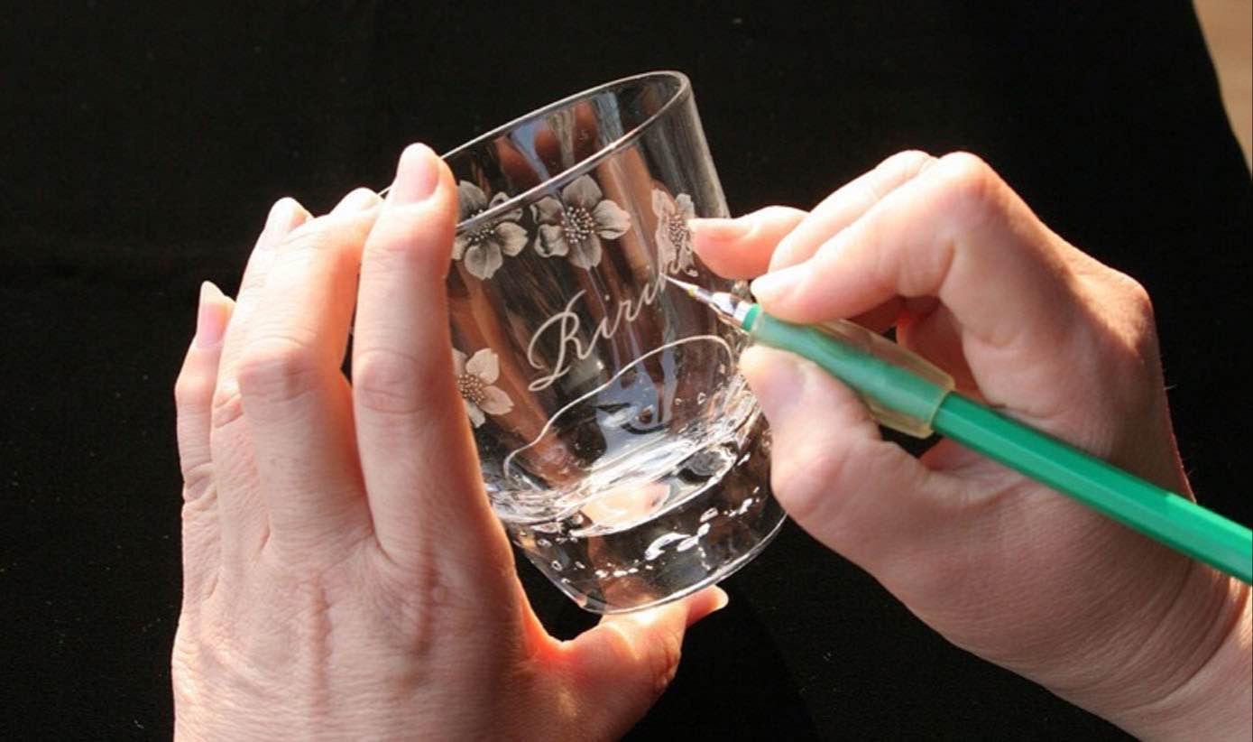 暮らしを彩るグラスリッツェン (手彫りガラス）
