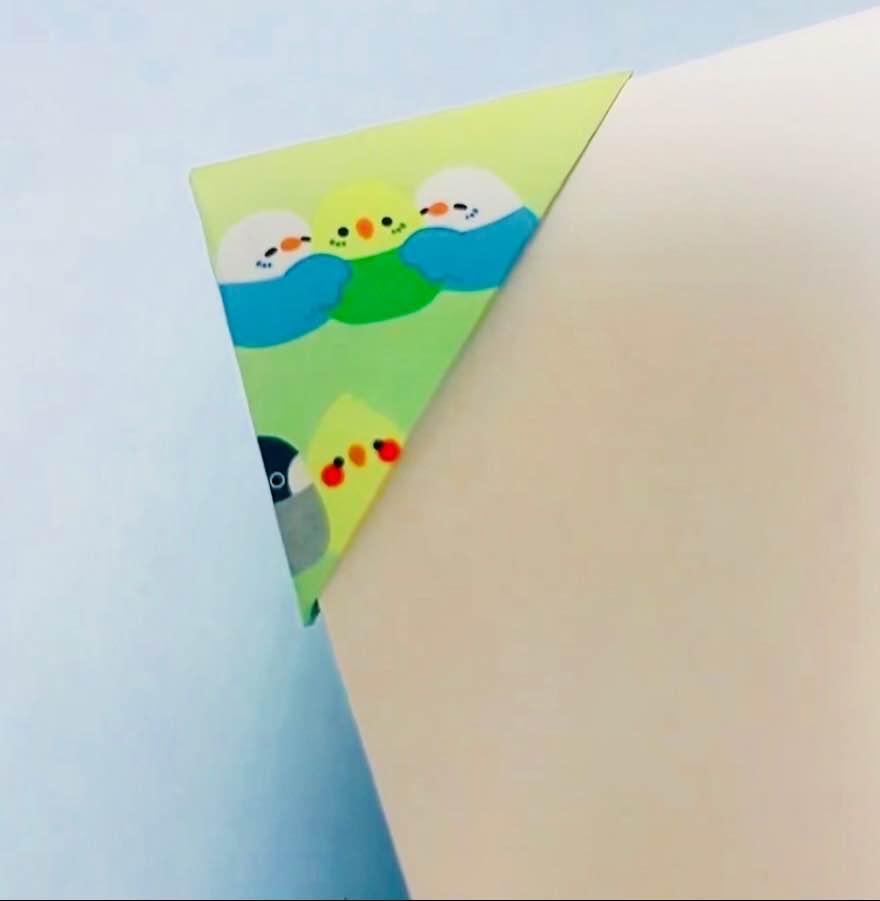 折り紙を使って栞🔖カードケース、箸袋をつくろう！