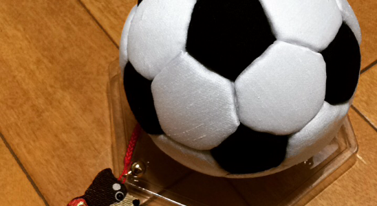 さいたま市の伝統工芸 きめこみで サッカーボール 作り