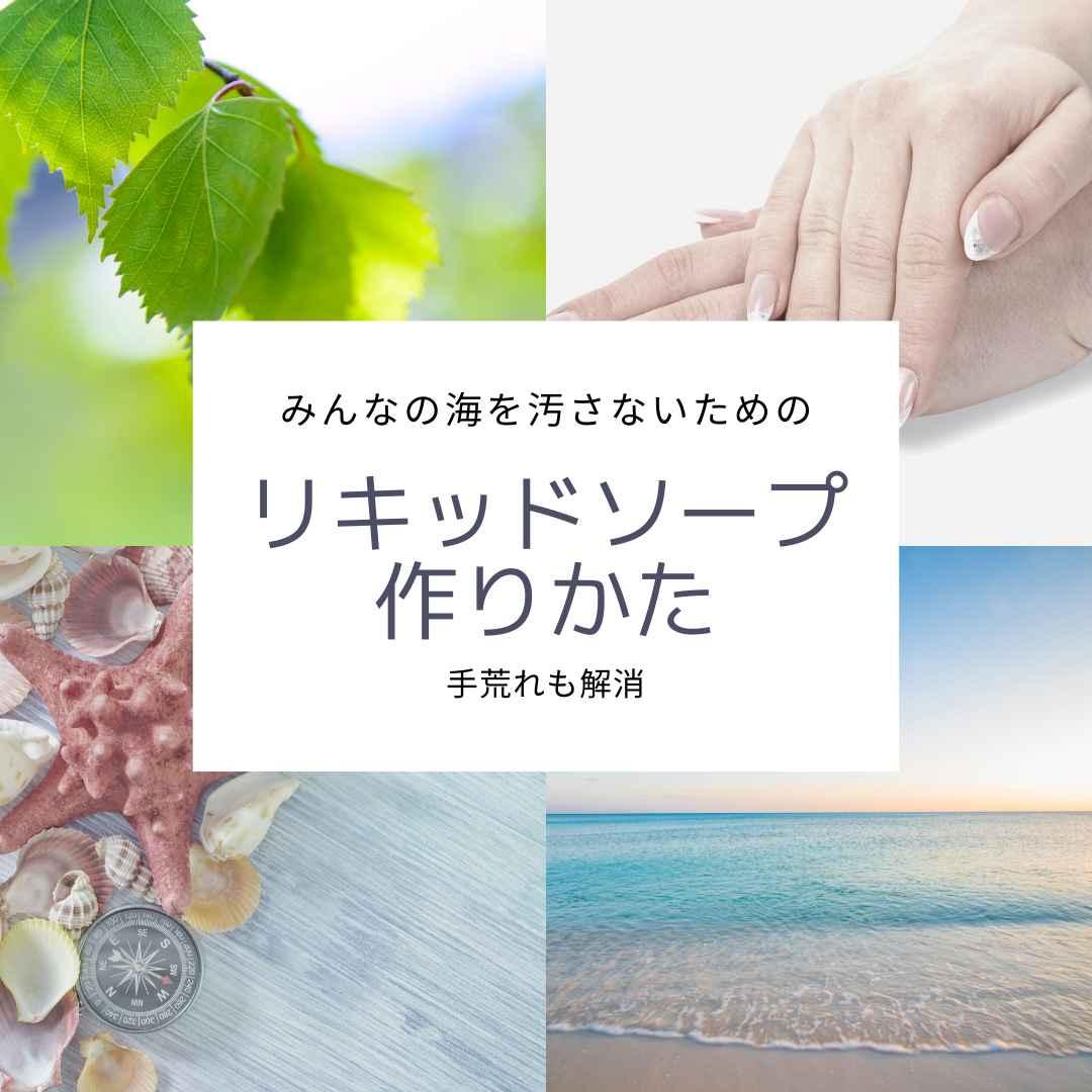 みんなの海を汚さない　リキッドソープ作りかた