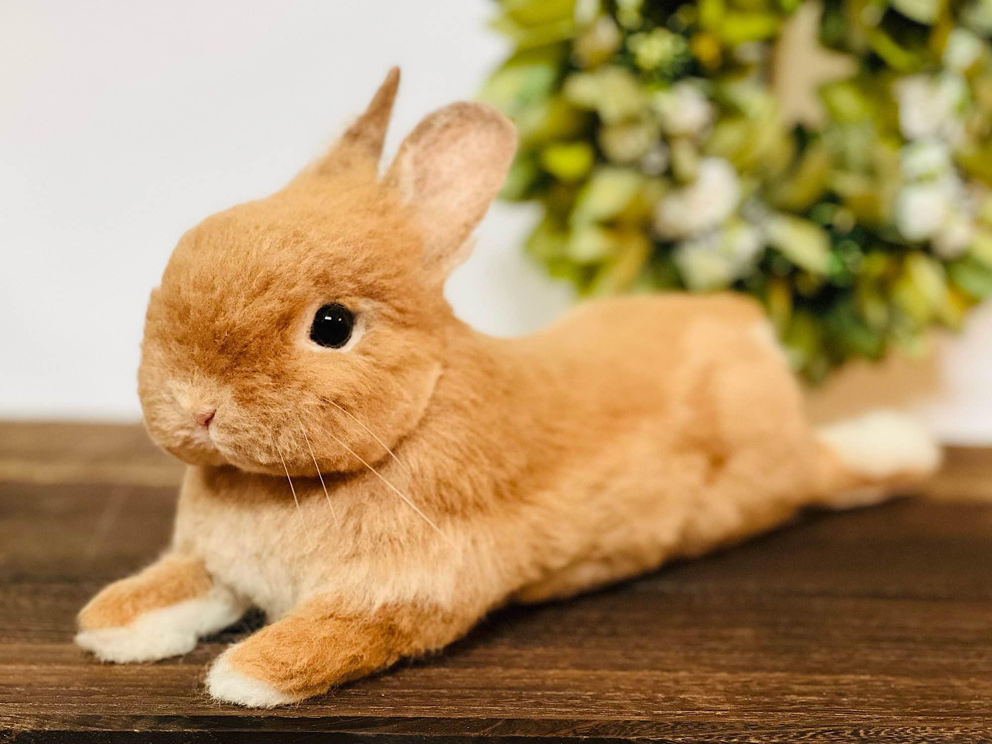 うさぎ羊毛フェルト　milimili