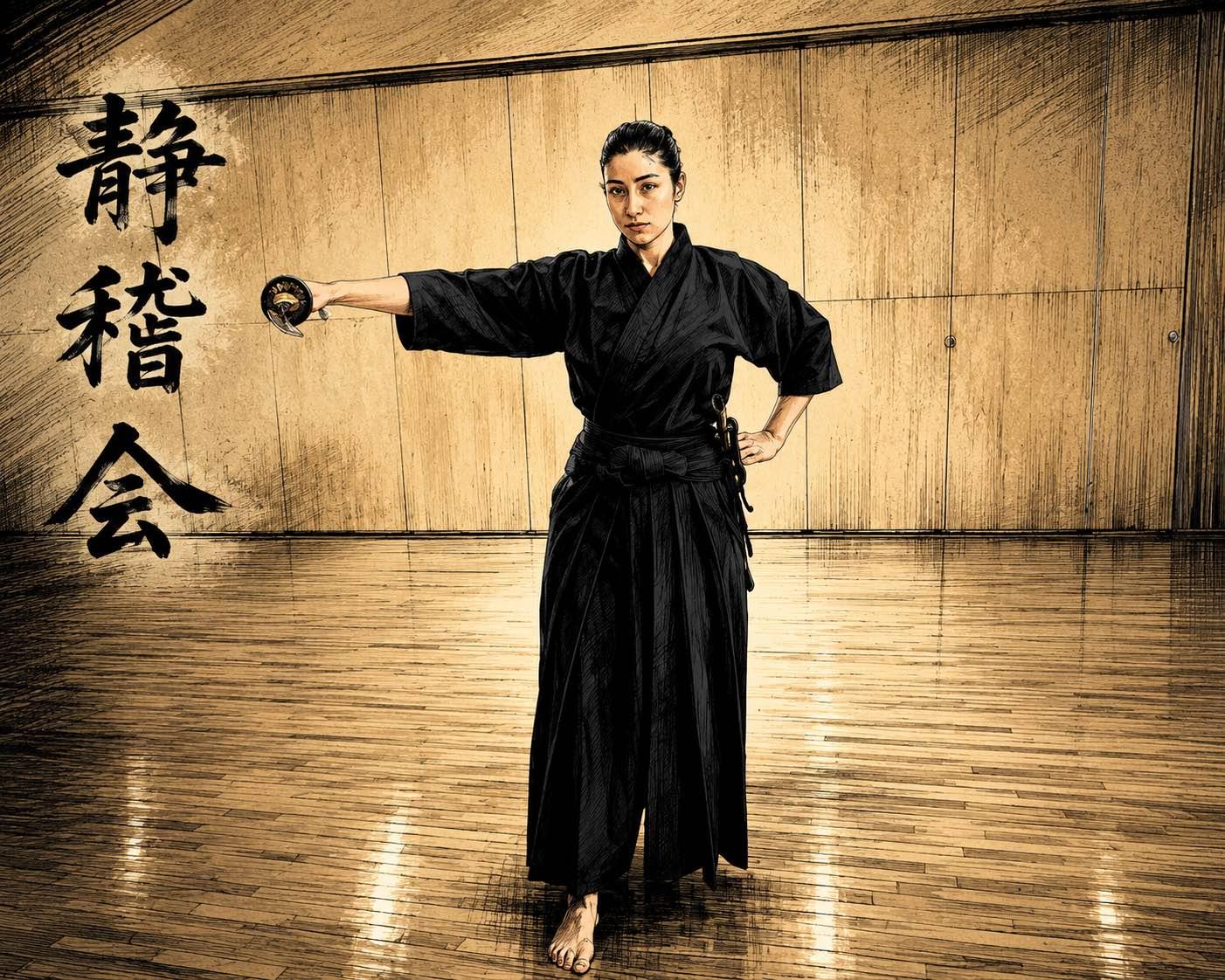 居合・剣術の稽古を楽しむ静稽会 