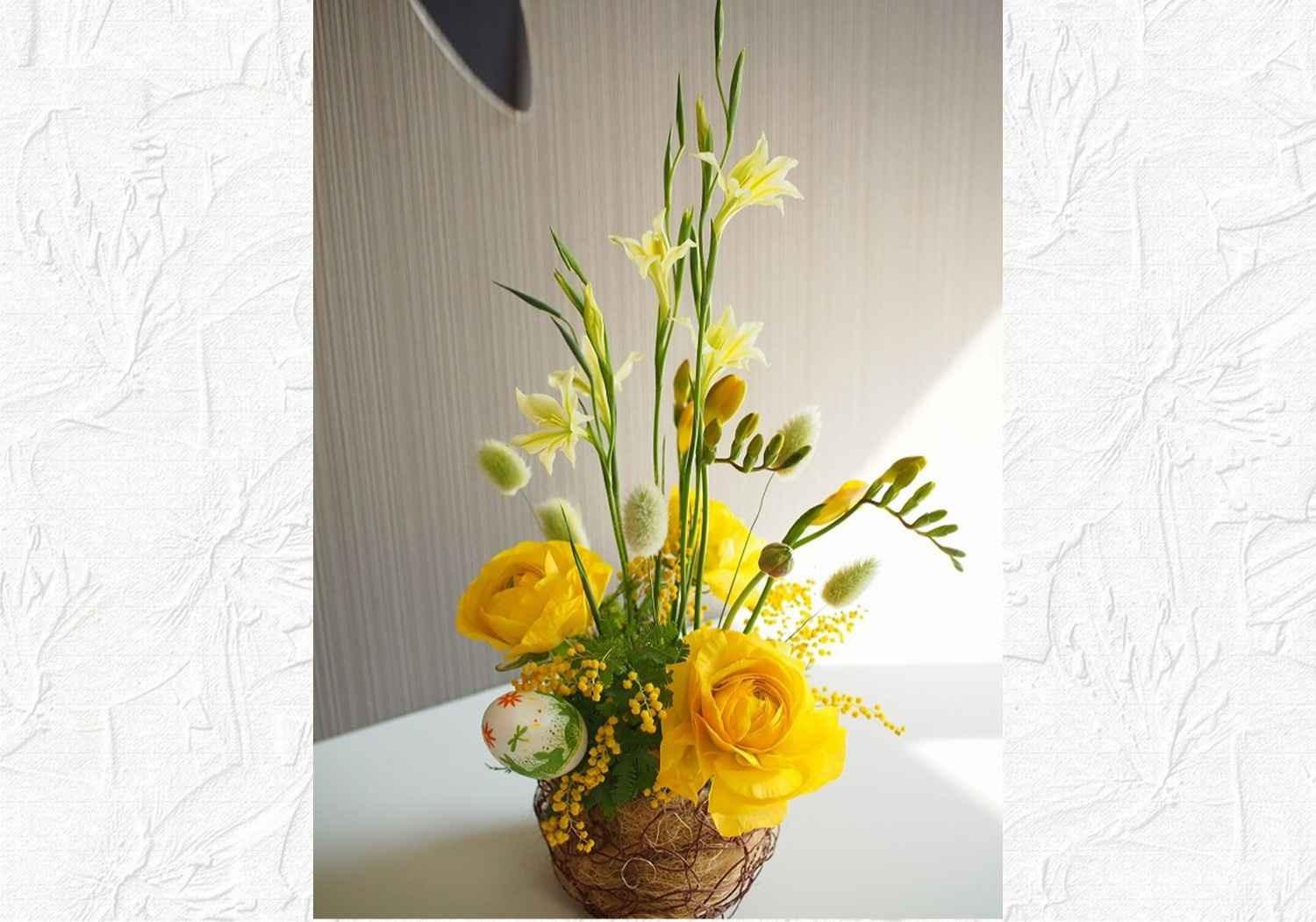 千葉県船橋市の 西船橋 春の球根アレンジ 生花 趣味なび