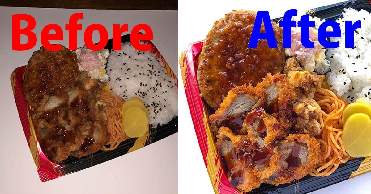 スマホでテイクアウト料理を撮りましょう！