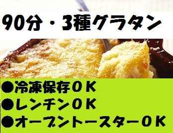 90分でグラ・グラ・グラタン３種作る！すべて冷凍保存可！