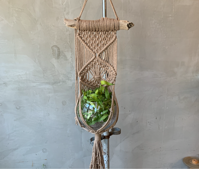 HANGING PLANTER マクラメ編みハンギングプランター