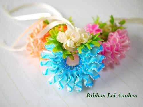 ハワイアンリボンレイ教室　Ribbon Lei Anuhea