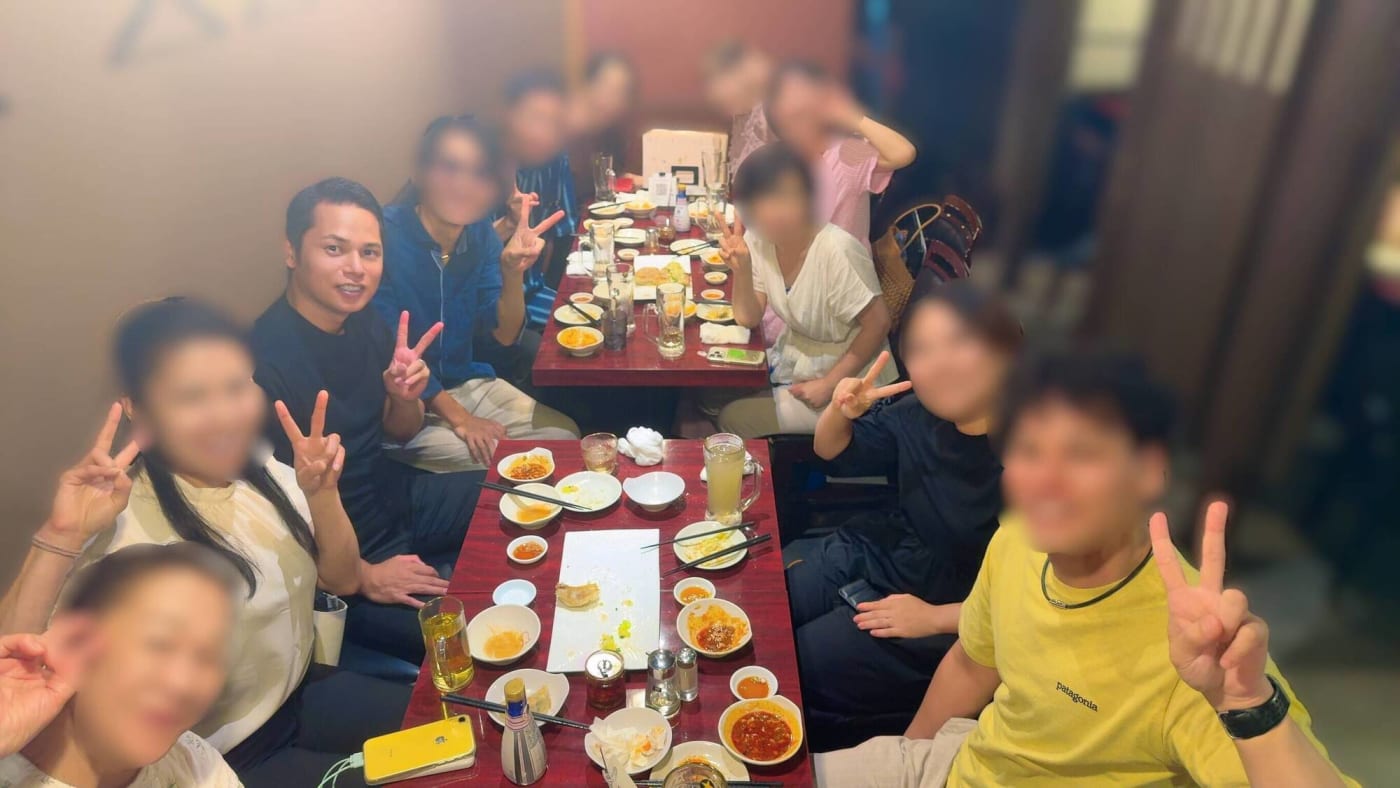 受講生の方々との集まり