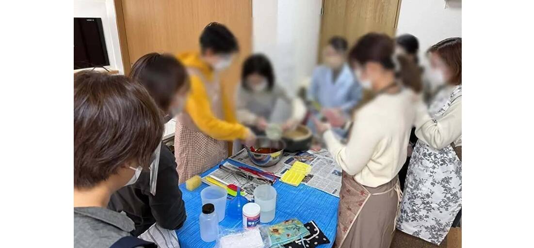 日本ハンドメイド・ドッグソープ協会による講習の様子