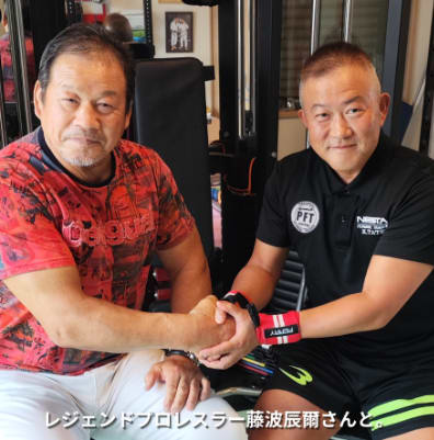 舘 敬悦さんと、藤波辰爾さんの画像
