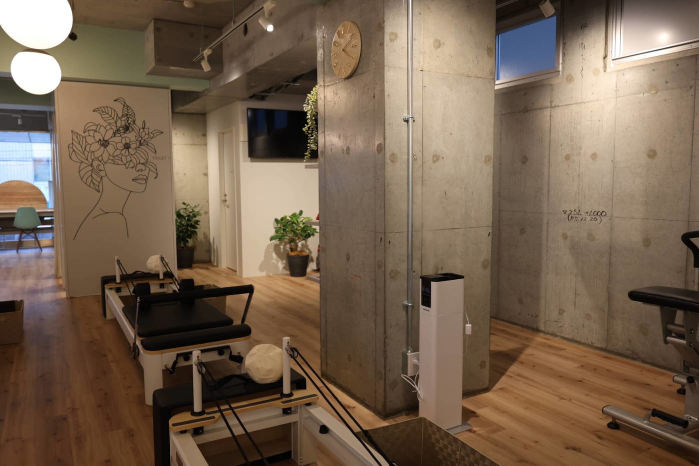 TSUTAYA Conditioning PILATESのピラティススタジオ内は無音