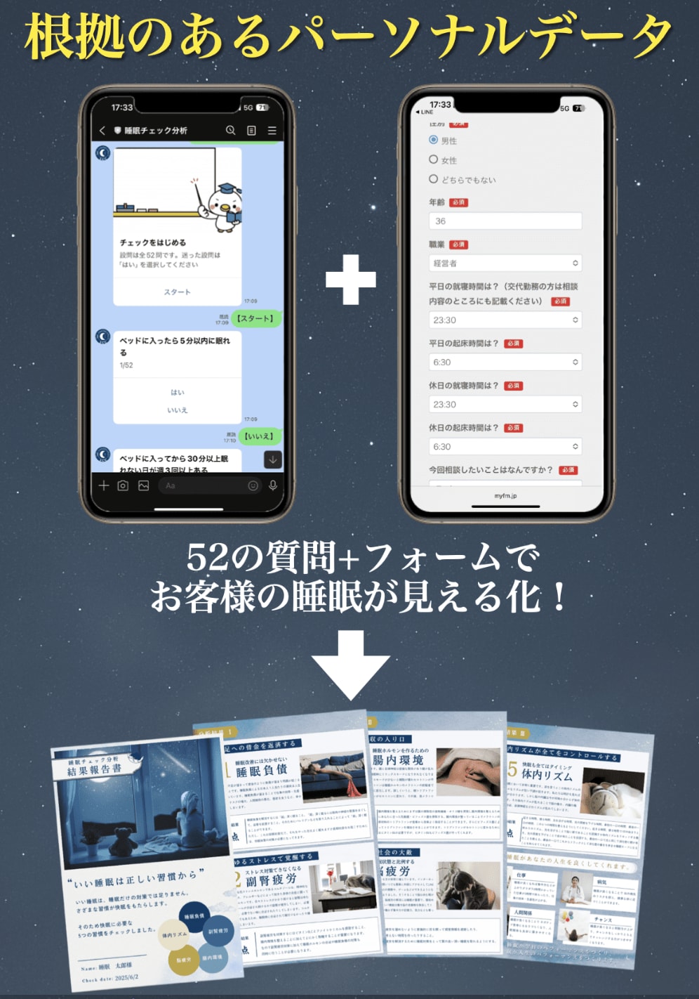 睡眠分析ツールの画像